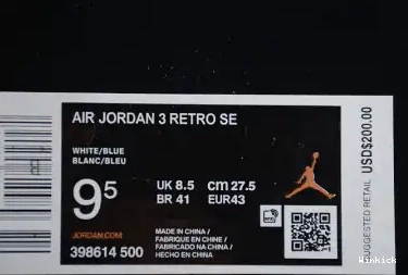 SE Dark 398614-500 Jordan White Brown 3 Green Retro Shoes Air 0526